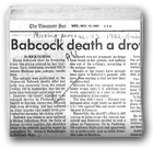Babcock death a drowning